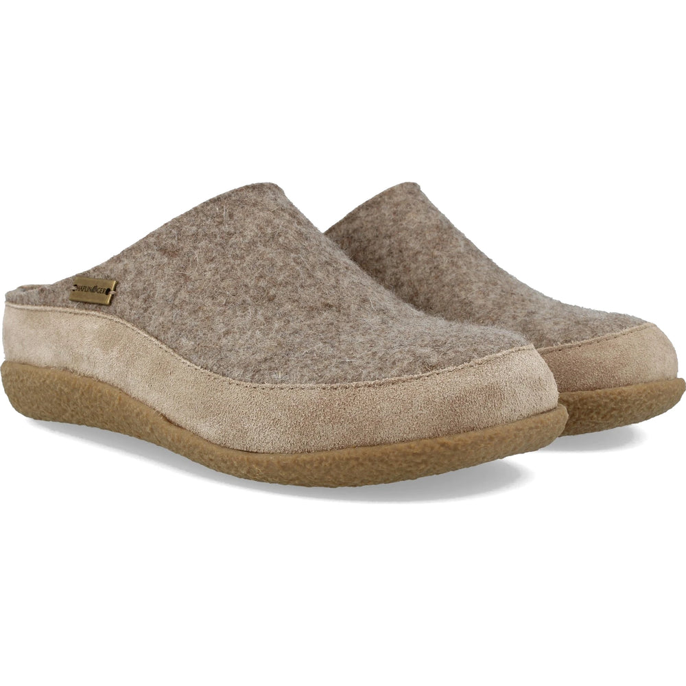Haflinger Unisex Skane Clog in Earth, three-quarter view