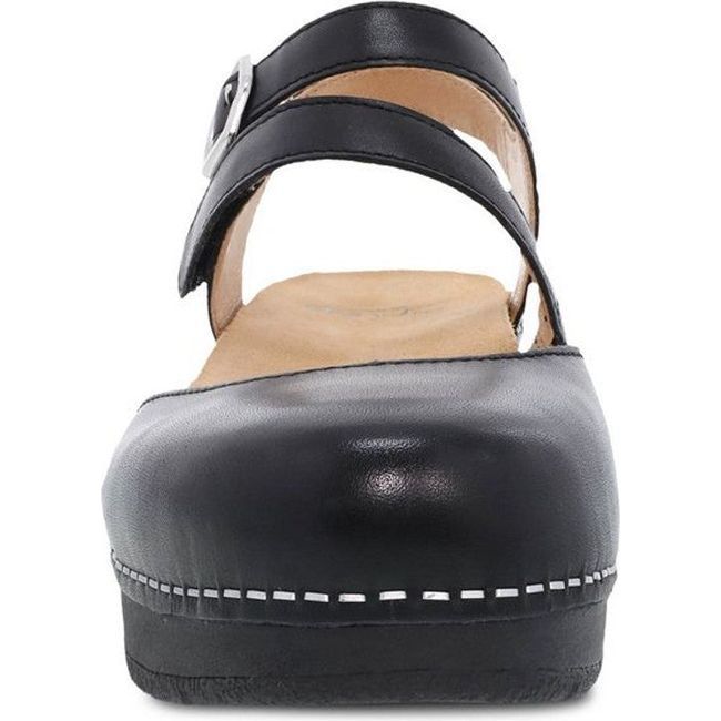 Dansko Women's Rissa Mary Jane Closed Toe Sandal Black Nappa 7188100200