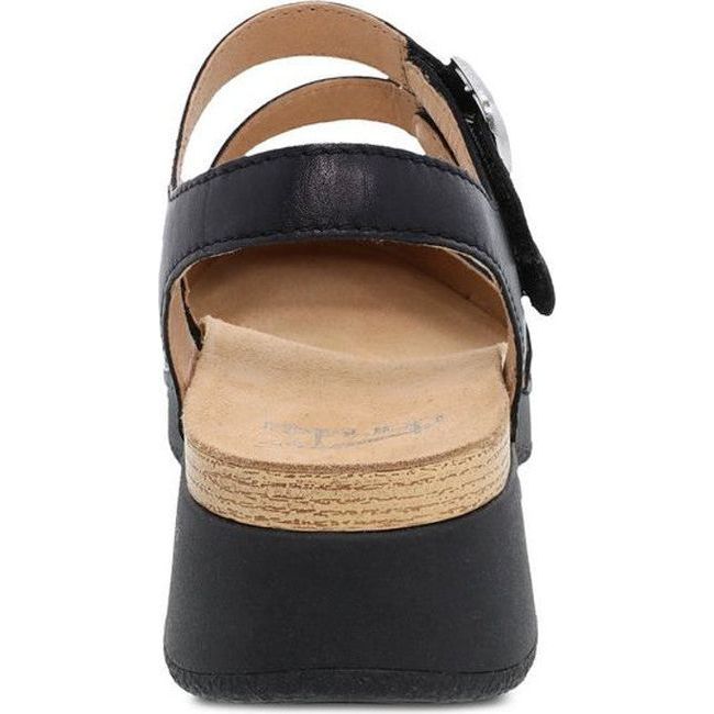 Dansko Women's Rissa Mary Jane Closed Toe Sandal Black Nappa 7188100200