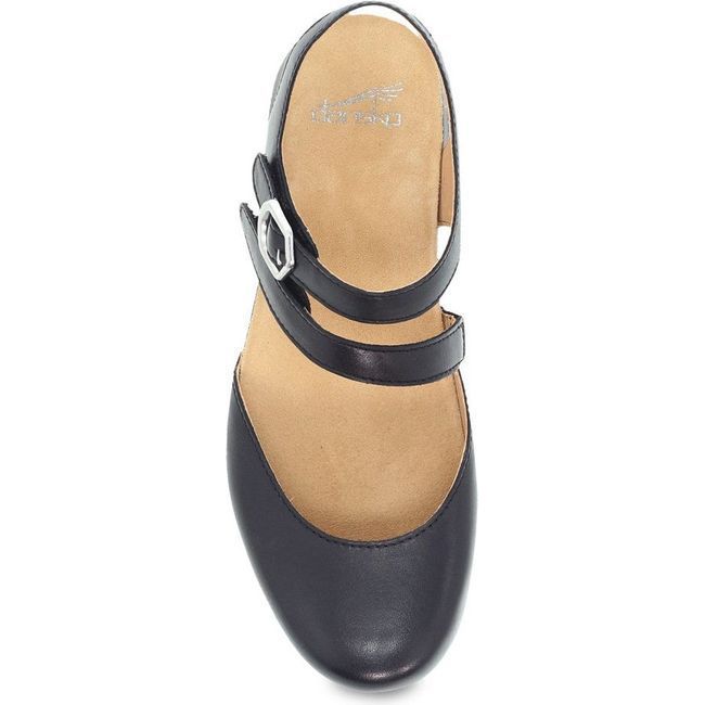 Dansko Women's Rissa Mary Jane Closed Toe Sandal Black Nappa 7188100200
