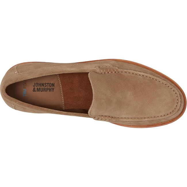 Johnston &amp; Murphy Men's Lyles Venetian Loafer Taupe Suede 20-6670
