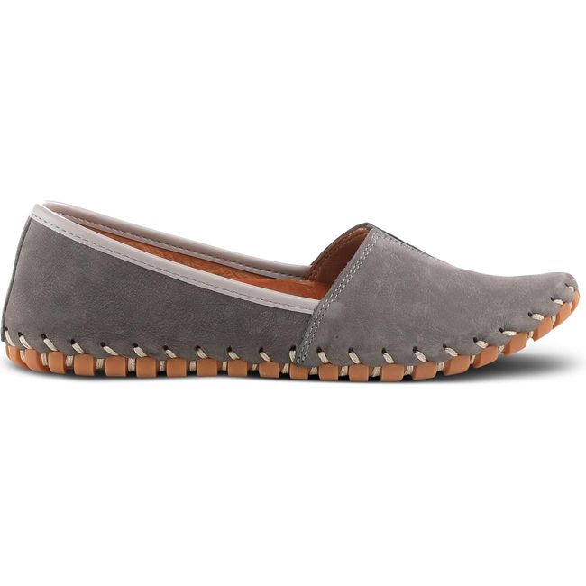 Spring Step Women&#39;s Kathaleta Flat Grey Suede