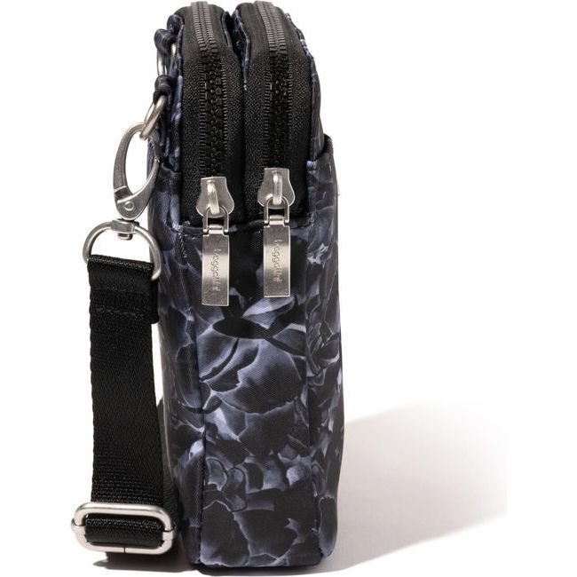 Baggallini Modern Take Two Crossbody Bag Black Divine Rose TBM869B1089