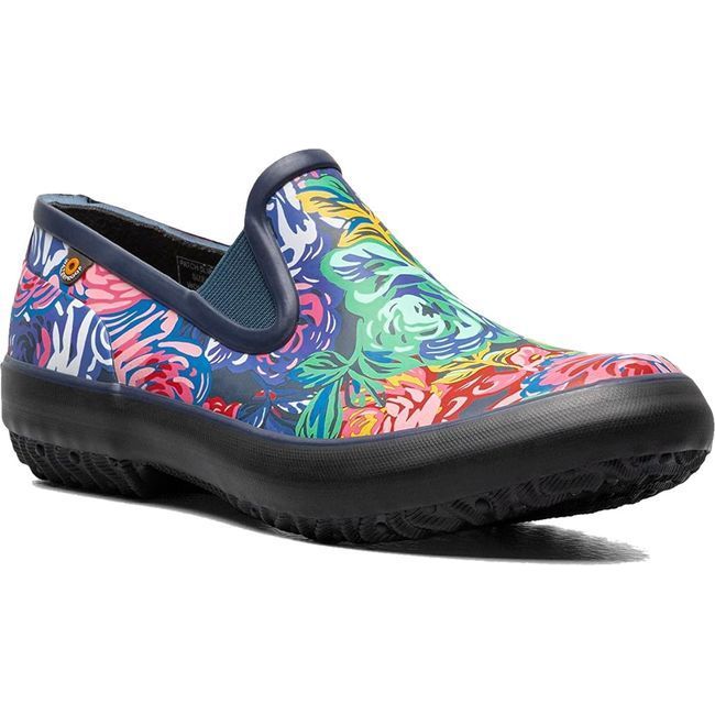 Bogs Women's Patch Slip On Garden Shoe Rose Multi 72972-694