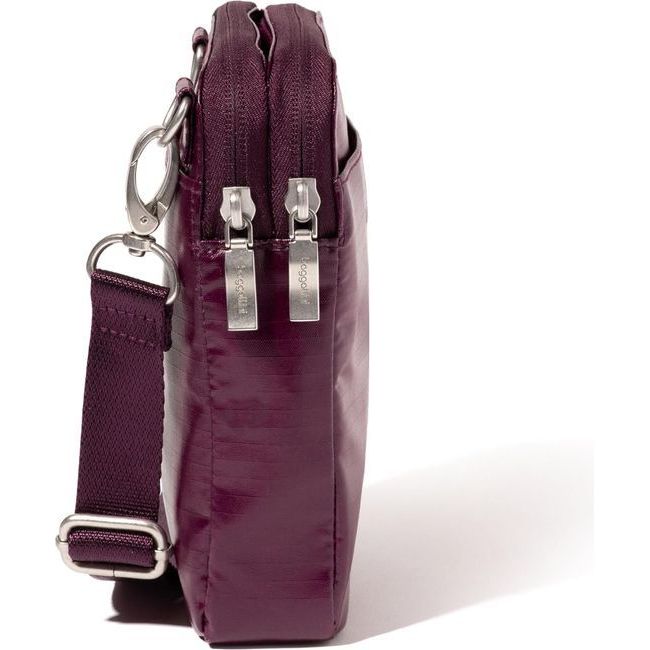 Baggallini Modern Take Two Crossbody Bag Mulberry Gloss Ripstop TBM869B1083