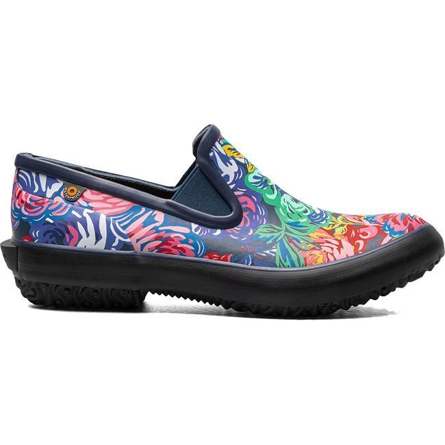Bogs Women's Patch Slip On Garden Shoe Rose Multi 72972-694