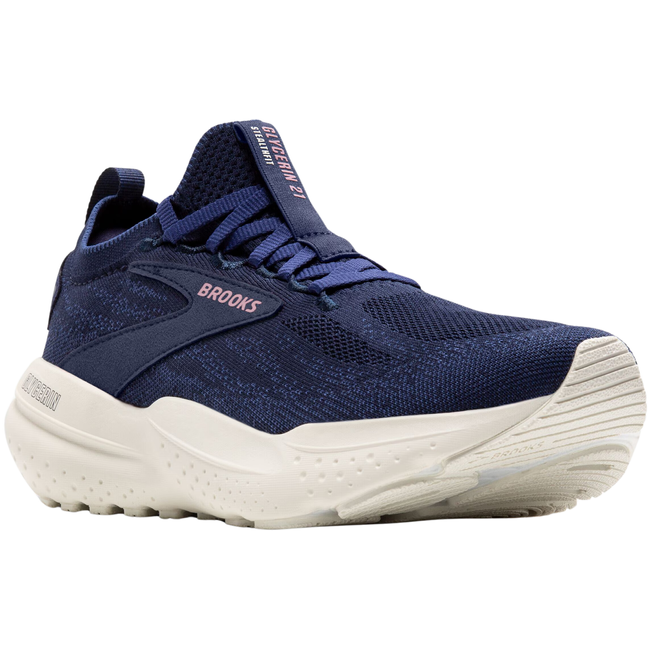 Brooks Women&#39;s Glycerin StealthFit 21 Running Shoe Peacoat/Onyx/Orchid 120410-477