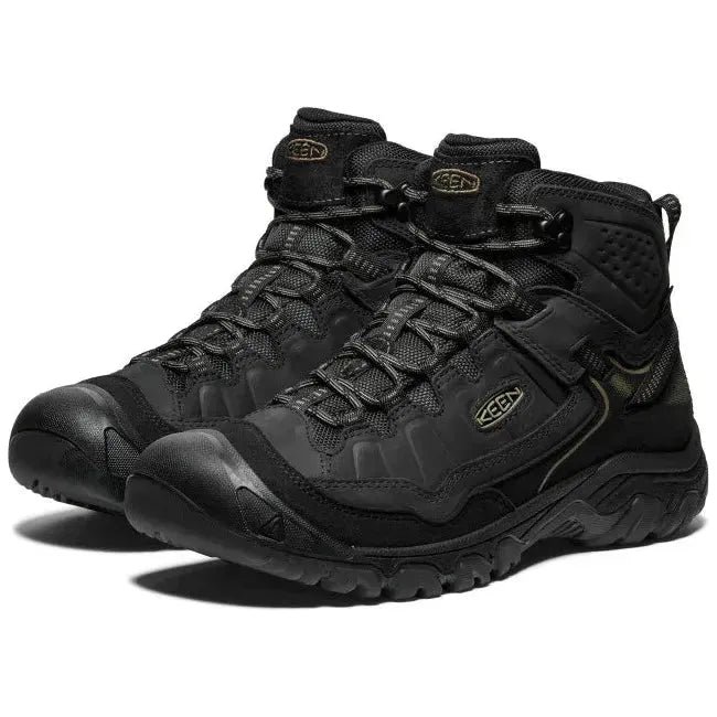 Keen Men's Targhee IV Waterproof Hiking Boot Triple Black 1029825