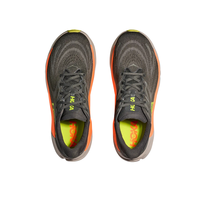 Tops of Hoka Men's Arahi 8 Running Shoe in Asphalt 