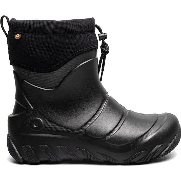 Side of Bogs Unisex Boga Boot Mid in Black