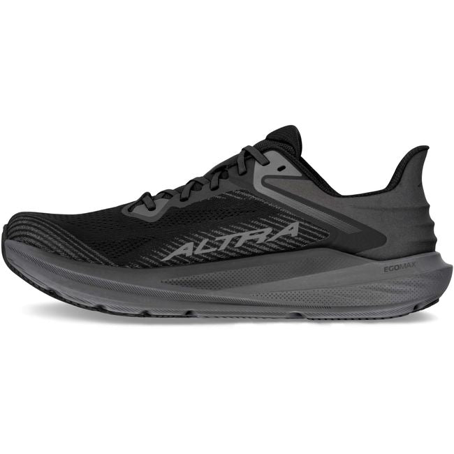 Medial side of Altra Women's Torin 8 Running Shoe in All Black