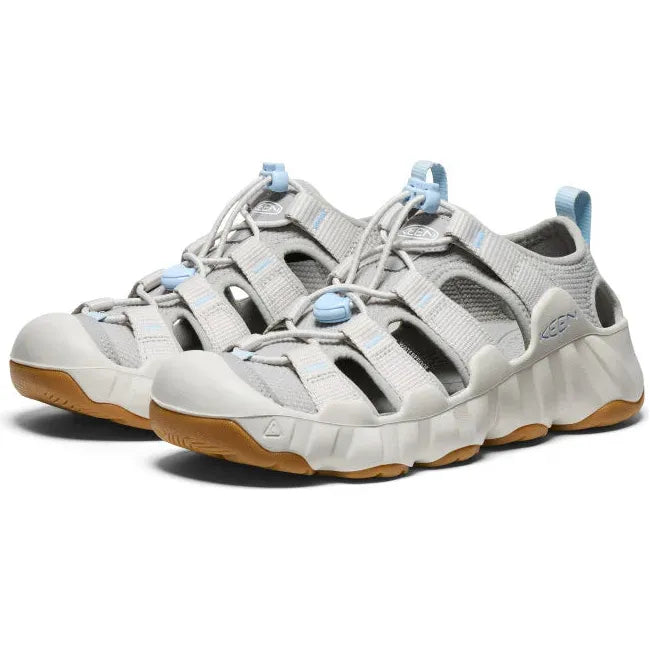 Pair of Women's KEEN Hyperport H2 closed toe sandals in alloy gray