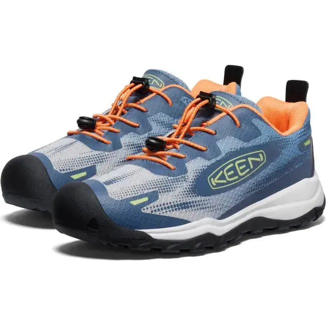 Keen Kids' Wanduro Speed Hiking Shoe Vintage Indigo/Tangerine 1028737