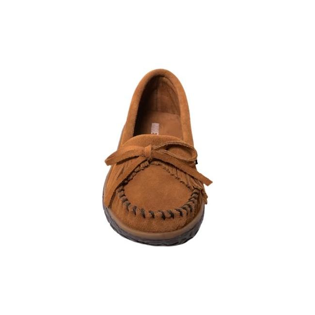 Minnetonka Women's Kilty Tread Moccasin Brown 372A