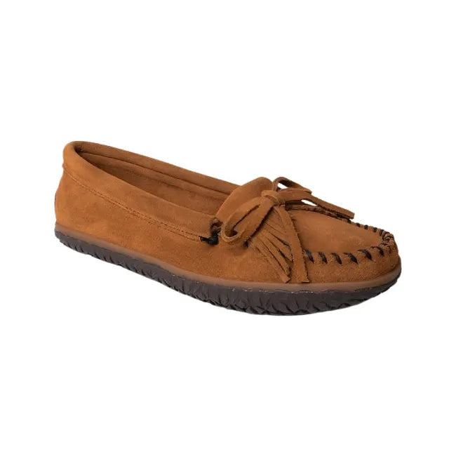 Minnetonka Women's Kilty Tread Moccasin Brown 372A