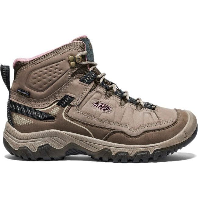 Keen Women's Targhee IV Waterproof Hiking Boot Brindle/Nostalgia Rose 1028990/1029017