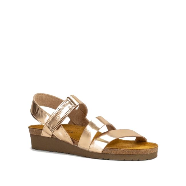 Naot Women's Kayla Sandal in Rose Gold Leather