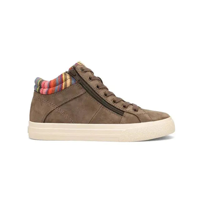 Taos Women's Winner Mid Sneaker  Dark Taupe Multi WNR-14003-DTNM