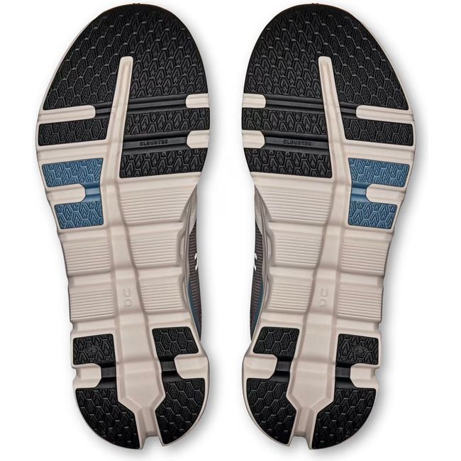 Soles of On Running Men's Cloudrunner 2 Waterproof Running Shoes in wolf gray
