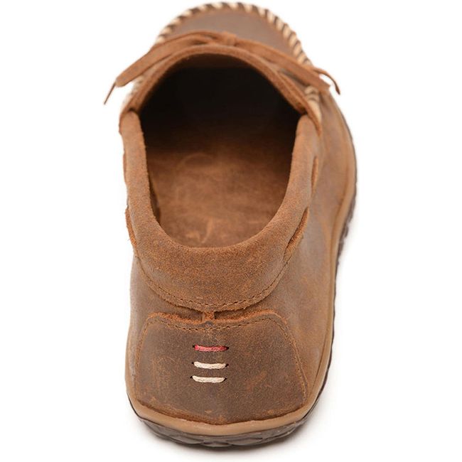 Minnetonka Men's Tie Tread Moccasin Brown 793A