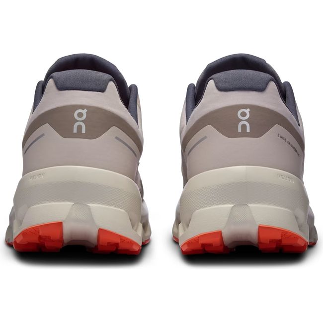 Heels of Mens On Running Cloudvista 2 Waterproof Trail Running Shoes in Pearl Ice Beige