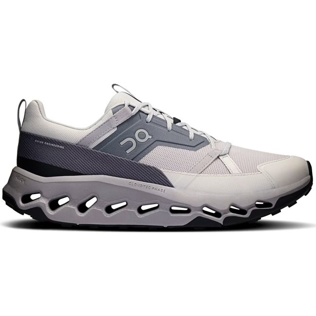 Lateral side of Men's On Running Cloudhorizon Trail Running Shoe in Wolf Alloy Grey