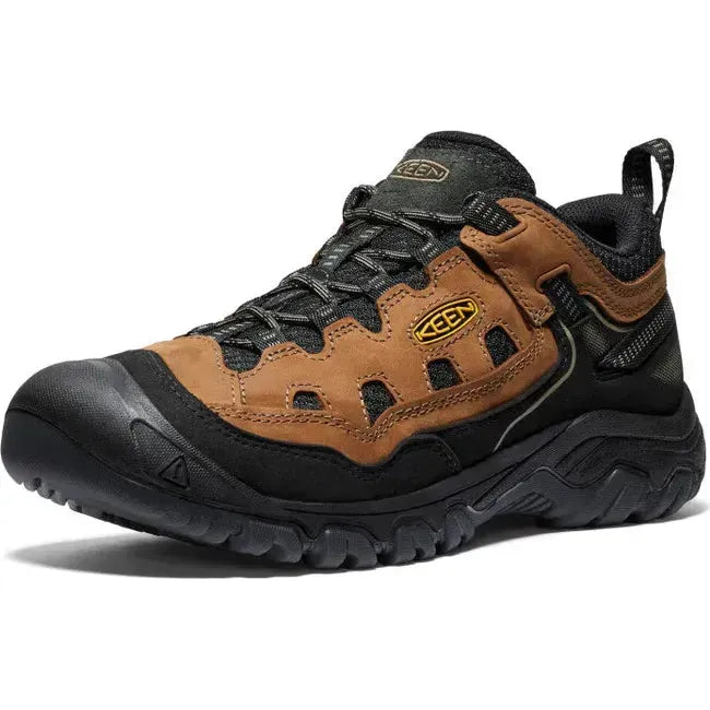 Keen Men's Targhee IV Vented Hiking Shoe Bison/Golden Yellow 1028998