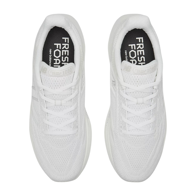 New Balance Men's Fresh Foam 1080 V13 Running Shoe White/Light Silver Metallic M1080W13