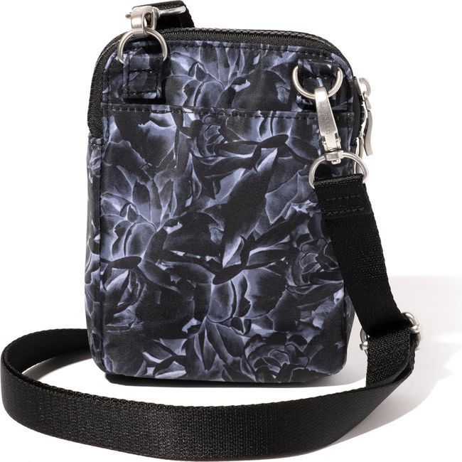 Baggallini Modern Take Two Crossbody Bag Black Divine Rose TBM869B1089