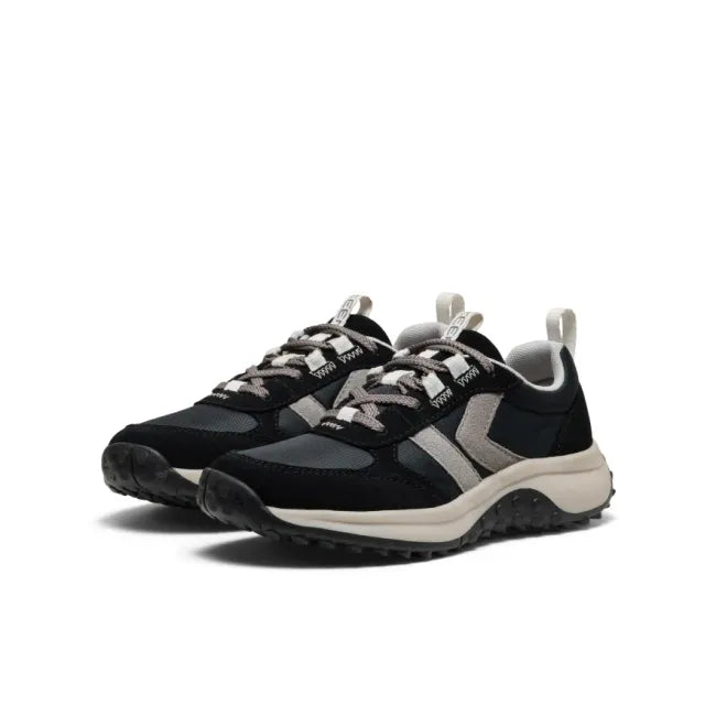 Pair of lace up KEEN Big Kids' KS86 Sneakers in black and star white