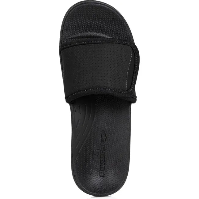 Upper of Women&#39;s PowerStep Archwear Slide Sandal in Black