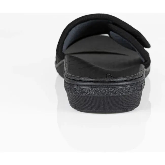 Heel of Women&#39;s PowerStep Archwear Slide Sandal in Black