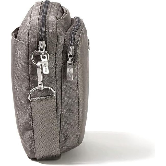 Baggallini Modern Everywhere Explorer Cross Body Bag Sterling Shimmer ENS832B0865