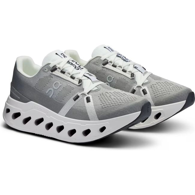 Pair of On Running Women's Cloudeclipse Running Shoes in alloy and white