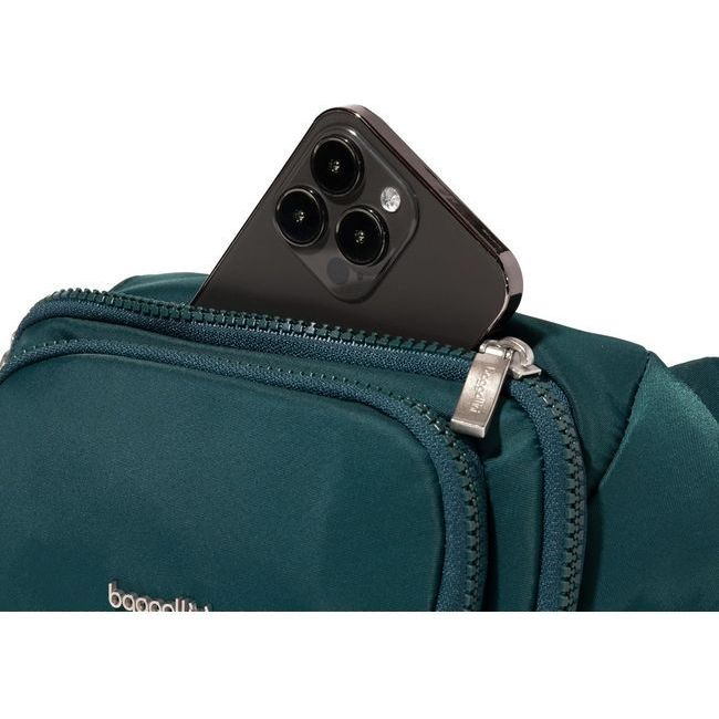 Baggallini On The Go Belt Bag Waist Pack Emerald Twill BBW906B1090