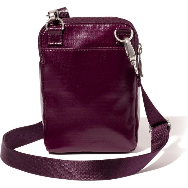 Baggallini Modern Take Two Crossbody Bag Mulberry Gloss Ripstop TBM869B1083