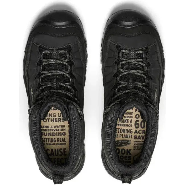 Keen Men's Targhee IV Waterproof Hiking Boot Triple Black 1029825