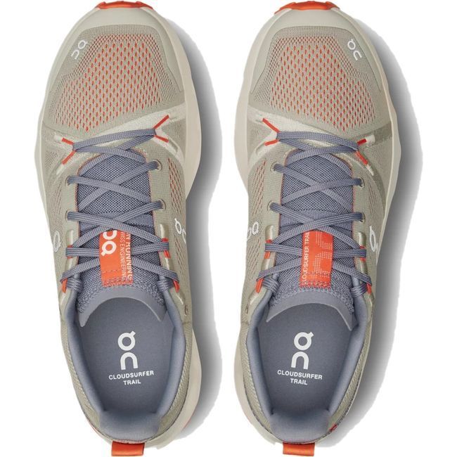 On Running Women's Cloudsurfer Trail Running Shoe Fossil/Ivory 3WE10102878
