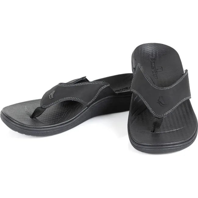 Pair of Women&#39;s PowerStep Archwear Flip Flop Sandals in Black