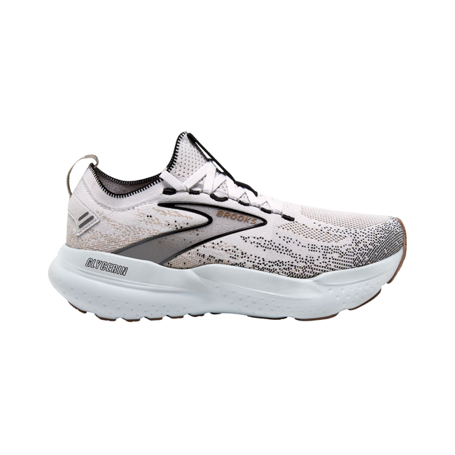 Brooks Women&#39;s Glycerin StealthFit 21 Running Shoe White/Grey/Black 120410-135
