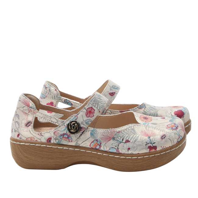 SIdes of of Alegria Women's Onika Mary Jane Shoes in Ethereal Floral