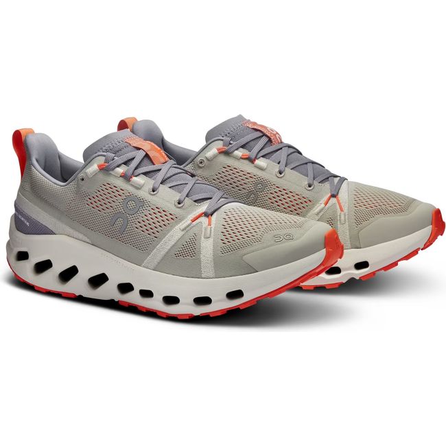 Pair of Men's On Running Cloudsurfer Trail Running Shoes in Fossil Ivory