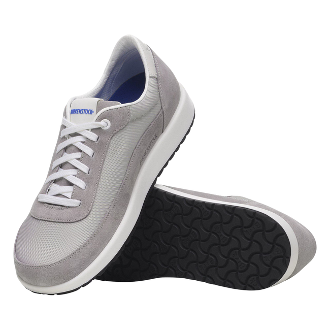 Top and Sole of Birkenstock Unisex Honnef City Sneaker in Whale Grey