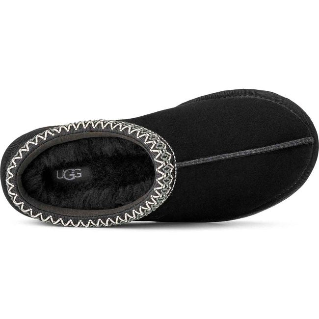 Upper of Black Suede UGG Women's Tasman II Slipper