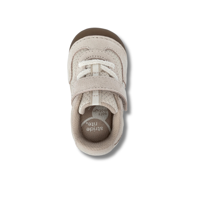 Top of Stride Rite Kids' Soft Motion Jules Sneaker in Toffee Beige
