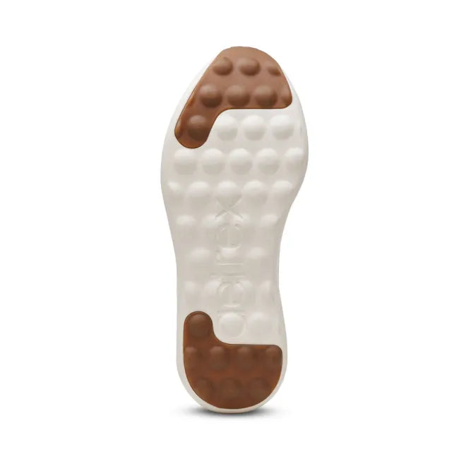 White sole of Aetrex Women's Elise Sneaker in Black Upper