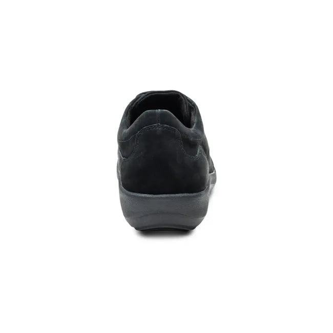 Heel of Aetrex Women's Dahlia Oxford Shoe in Black