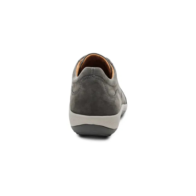 Heel of Aetrex Women's Dahlia Shoe in charcoal grey