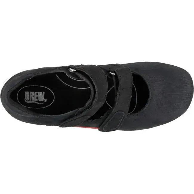 Drew Women's Discovery Shoe Black Microdot Leather 14798-16