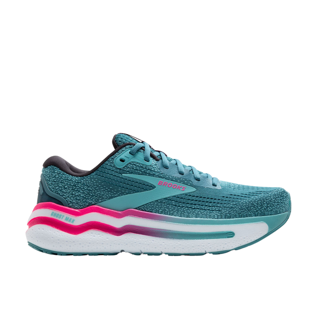 Brooks Women's Ghost Max 2 Running Shoe Storm Blue/Knockout Pink/Aqua 120420-475